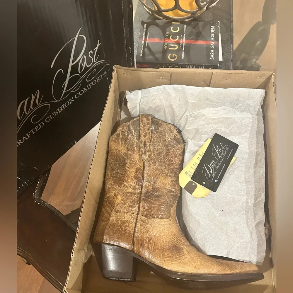 *FREE SHIPPING * Dan Post Women's Colleen Leather Western Boots - Picture 1 of 6